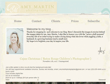 Tablet Screenshot of amymartinphotography.com